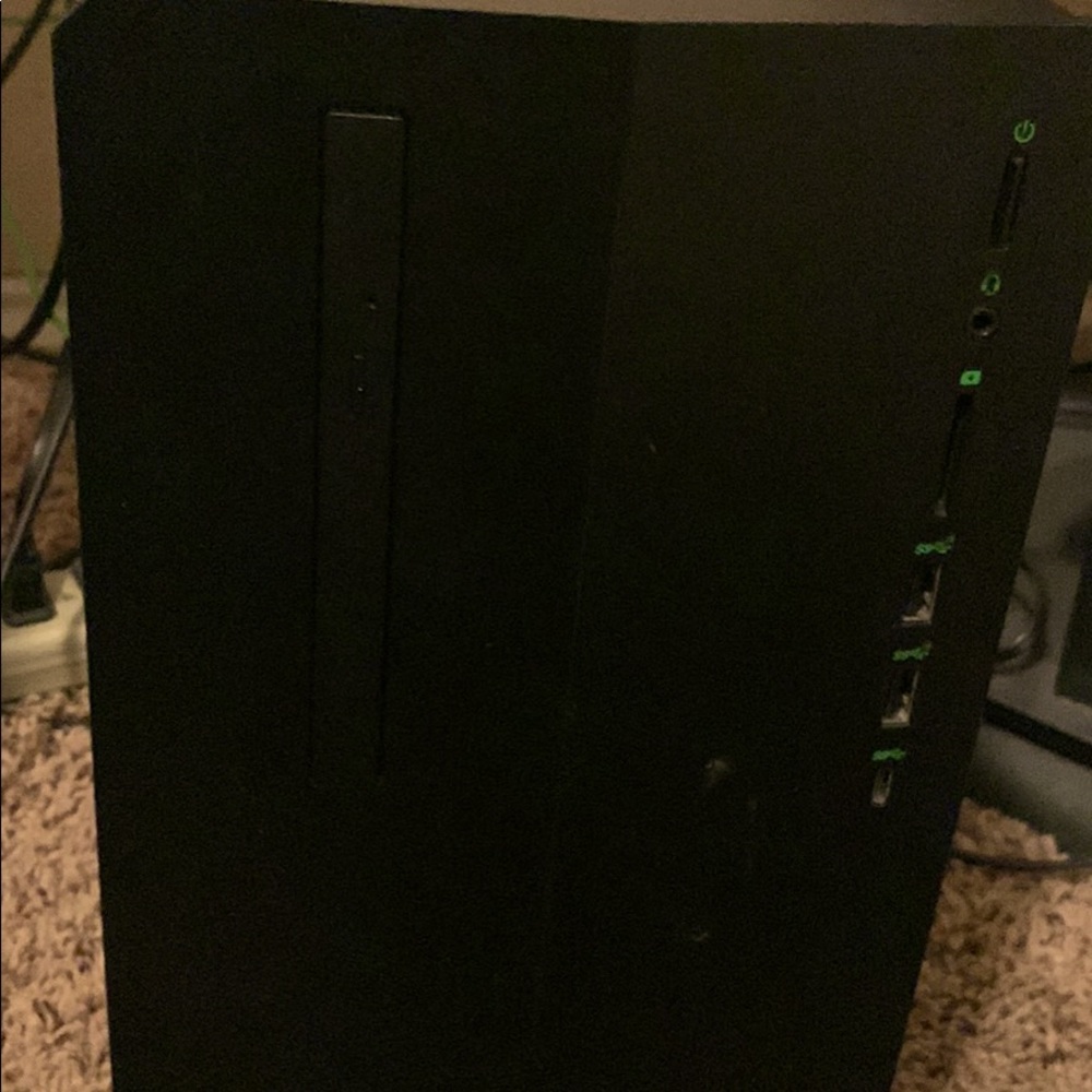 Hp pc black comes with monitor light up keyboard and mouse